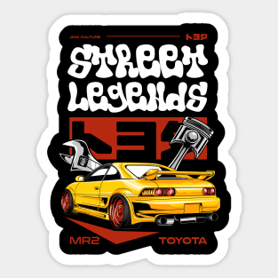 Toyota MR2 Street Legends Sticker